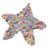 Butterfly Rose Flower Style Polymer Clay Spacer Beads For Jewelry Making