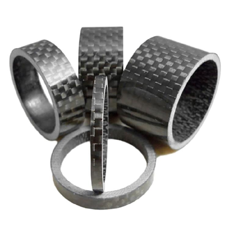 5 Pcs Bike Carbon Fiber Headset Spacer Lightweight Bicycles Headset Washer