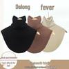 Unisex High-Neck Fleece Collar: Neck Warmer & Support for Hoodies, Autumn/Winter Wear