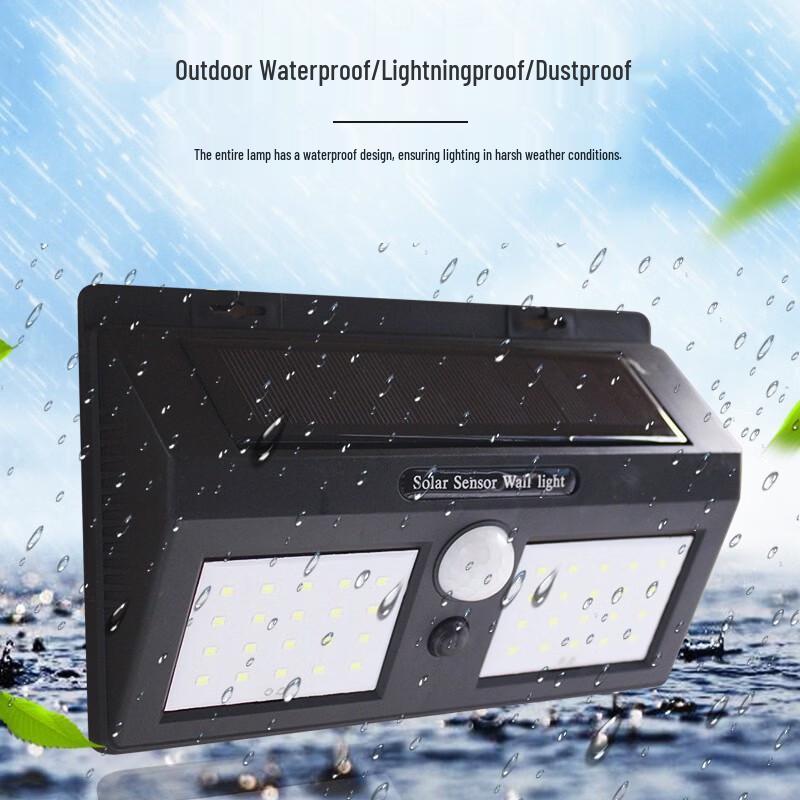 Lishi 40 LED Solar Motion Sensor Outdoor Wall Light
