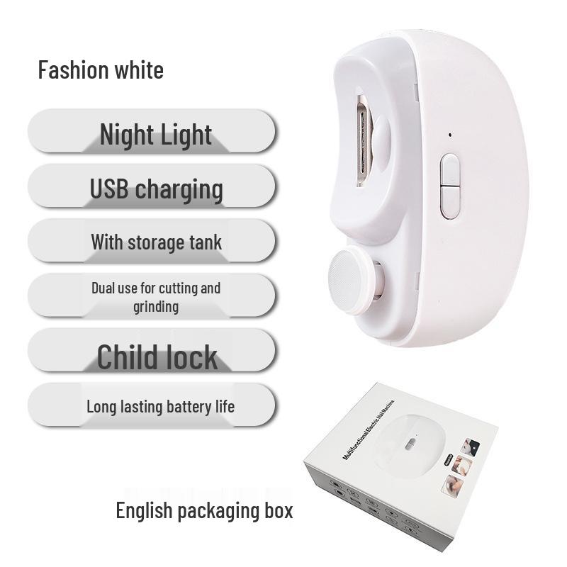 Electric Anti-Pinch Nail Clippers & Grinder for Children and Adults