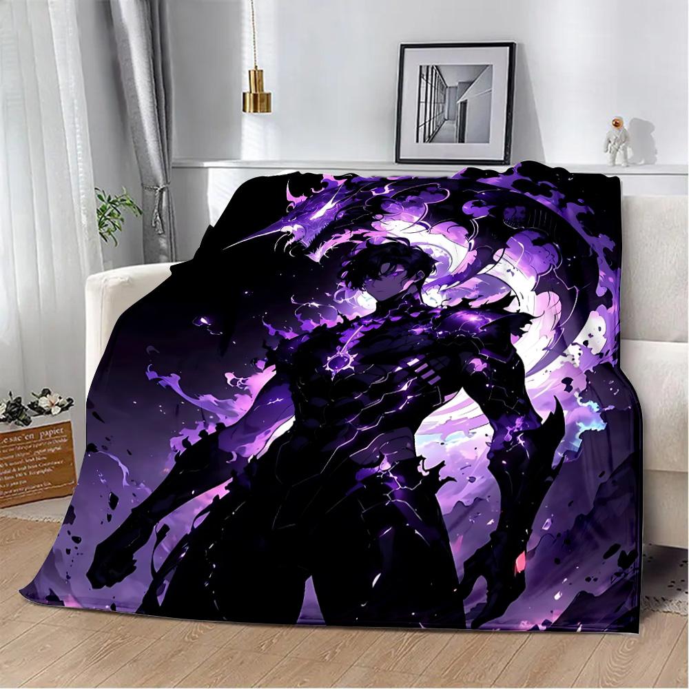 Solo Leveling Tištěná deka Pikniková deka Teplá deka Měkká a pohodlná deka Domov Cestování Narozeninový dárek