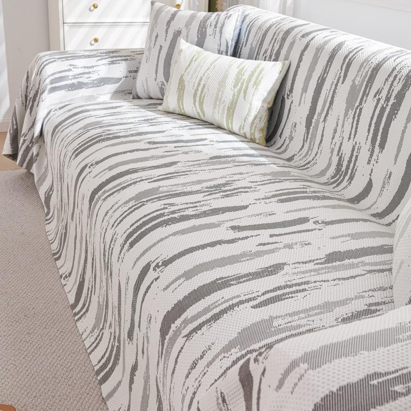 

Summer Ice Silk Sofa Towel Plain Pattern Sofa Cover Dust Proof One Piece Large Sofa JUEoth Mat for Weather 200*130cm