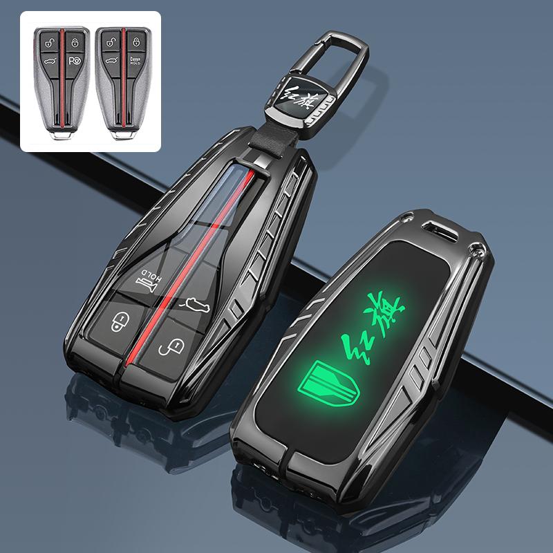 Zinc Alloy Car Remote Key Fob Case Cover For FAW Hongqi HS5 19 HS7 HS9 H5 H9 H7 L5 HS3 L9 Auto Accessories