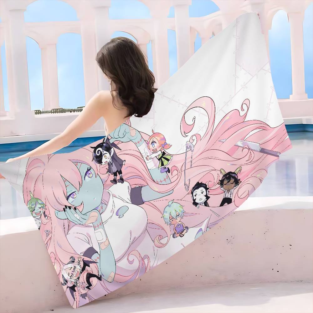 D-Devils Candy Cartoon anime Microfiber Beach Towel Absorbent Quick dry Soft Yoga Swimming Resort Mountain Climbing Towel