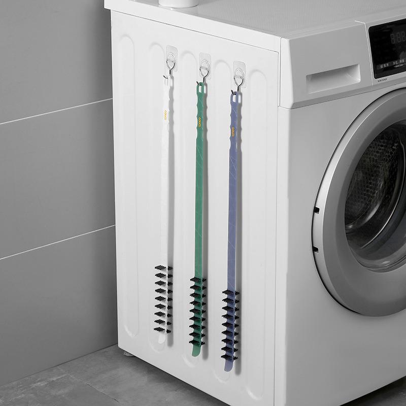 Washing Machine Drum and Crevice Cleaning Brush with Stiff Bristles