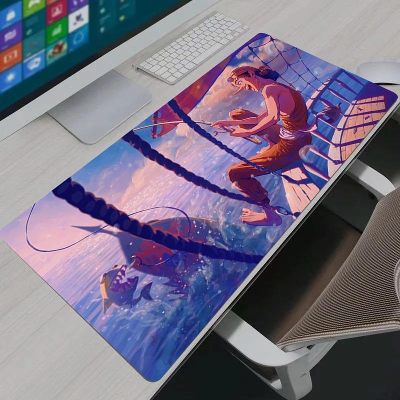 Mouse Pads One Piece Usopp Gaming Mouse Pad Gamer Home Computer HD Mousepad XXL Keyboard Pad Carpet NonSlip Office Mouse Mats