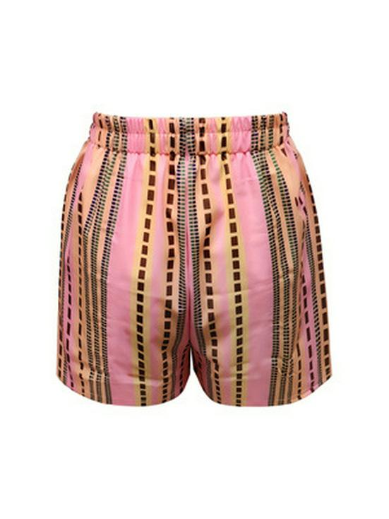 Europäisches Damen Strand-Überwurf Strickjacke mit Aufdruck & Shorts Set für Meeresurlaube