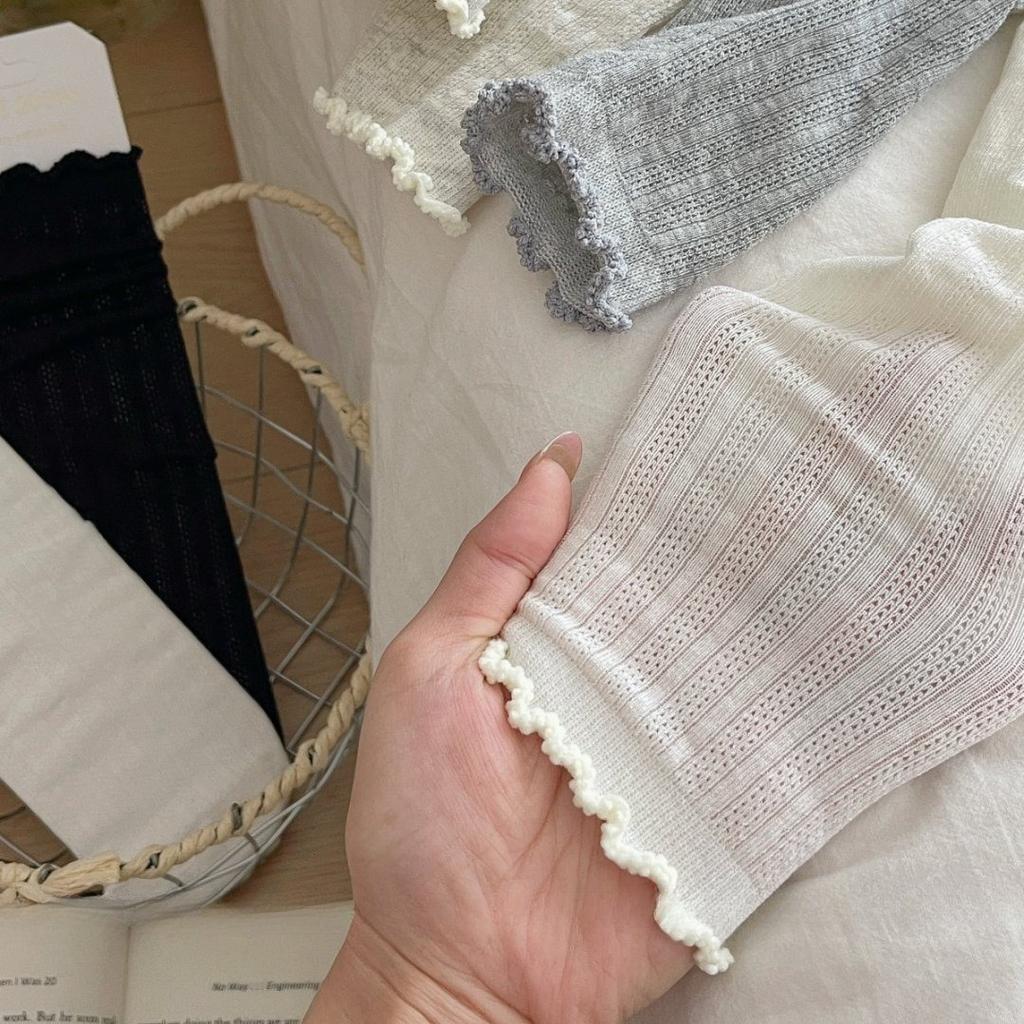 Summer Lace Mesh Socks For Women Girls Cotton White Retro Thin Breathable Mid Length Sock Girls Fashion Sweet Loose Comf Socks