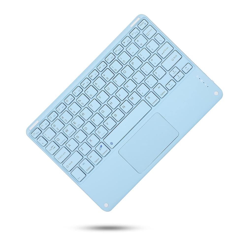 Bunte Tastaturhülle mit Touchpad und Stifthalter für iPad 5. und 6. Generation Abnehmbare Magnetische Bluetooth Drahtlose Tastatur und Kompatibel