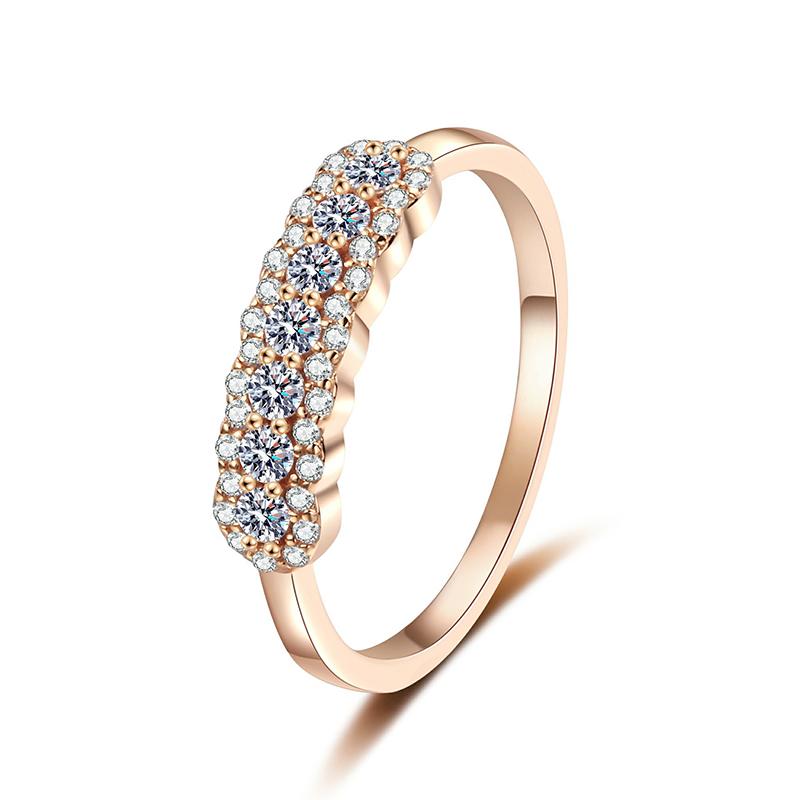 Smyoue GRA 2mm Full Moissanite Ring for Women Lab Created Diamond S925  Silver Plated 18k Wedding Jewelry Wholesale