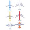 Airplane Set for Kids Mini Children Airplane Model Highly Simulation Alloy Model Set