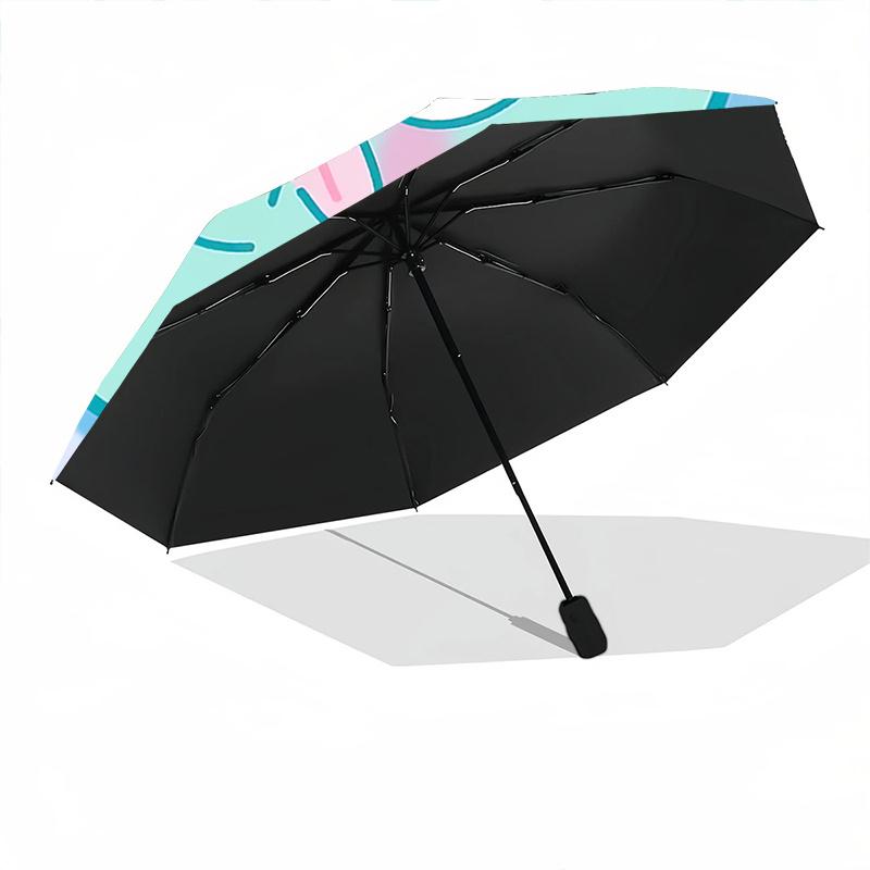 1pc Adorable Cartoon Elephant Automatic Opening/Closing Umbrella with Heart-Shaped Wings - Perfect Gift for Fans, Travelers, and Everyday Use.F005