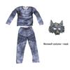 Children's Werewolf Muscle Costume - Scary Halloween Role-Playing Performance Outfit for Boys