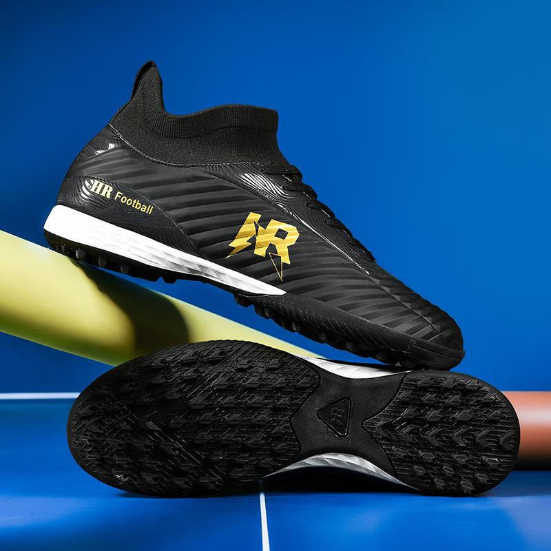 New youth sports football shoes men's and women's high-top HR football shoes match football shoes men's training shoes