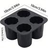4 Becherform Silikon Eiswürfelform Shotglas Eisform Eiswürfelform Sommer Bar Party Bier Eis Cocktail Kaltgetränke Werkzeuge