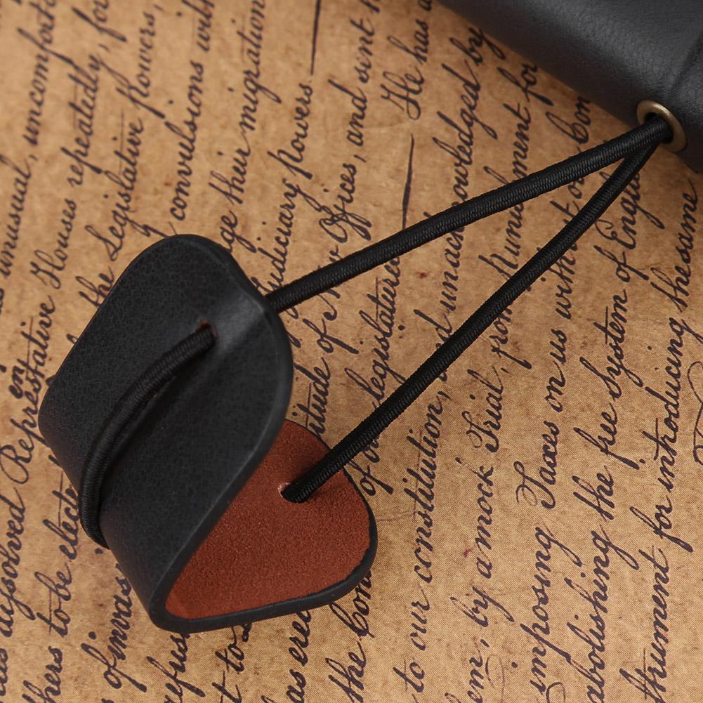 Caiet de călătorie clasic din piele PU Jurnal personalizat Bloc de note reîncărcat (Negru)