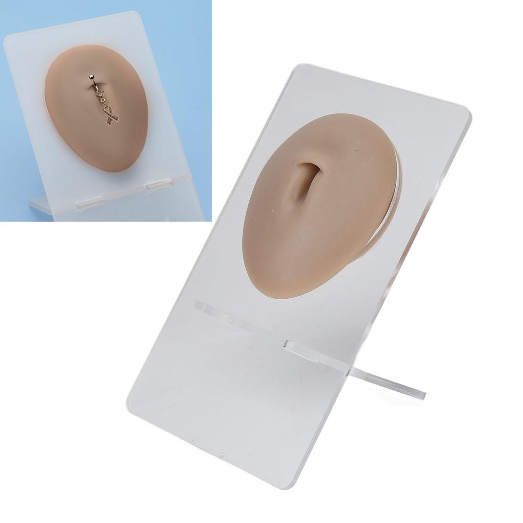 3D Silicone Belly Button Model for Piercing Practice Reusable Soft Elastic Human Navel Model Display