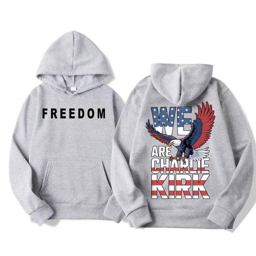 

Покойся с миром Чарли Кирк Толстовка Свобода Мужская одежда Толстовка Харадзюку для мужчин Высококачественная флисовая толстовка оверсайз 4XL