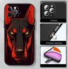 MH42 Dobermann Dog Phone Shell for Samsung S20 S21 S22 S23 S24 FE Ultra Plus Lite S21S A55 A07 A17 F06 F16 M06 M16 M56 A36 A37 A57