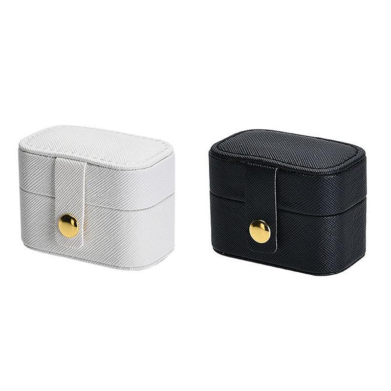 1/2 Stück Mini Tragbare Kleine Schmuckschatulle für Frauen Aufbewahrung von Schmuck Ringhalter Schmuckaussteller Organizer Displaybox SSH03