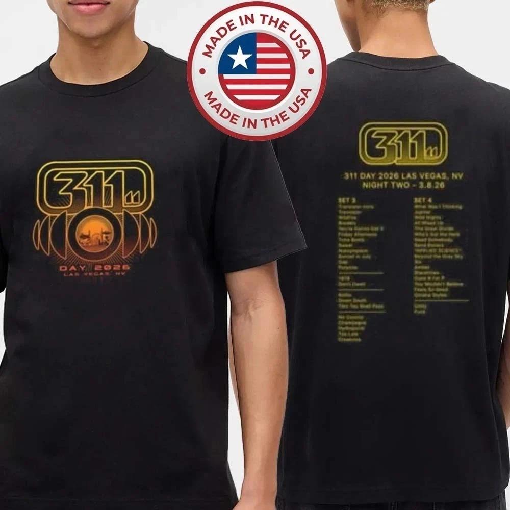 311 Day 2026 Las Vegas NV Night 2 March 8th Setlist T-Shirt 3XL