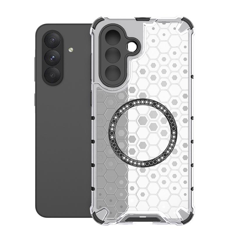 Suitable for One Plus ACE3 Pro Honeycomb Magnetic Mobile Phone Case One Plus Nord4 Color Transparent Anti-drop Protective Case