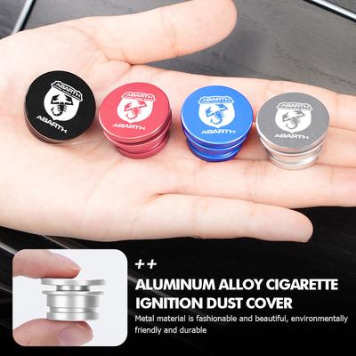 Alloy Car Cigarette Lighter Dust Cover Dustproof Decoration Cap For Abarth UNO Astra Bravo Panda Linea Freemont Strada Doblo