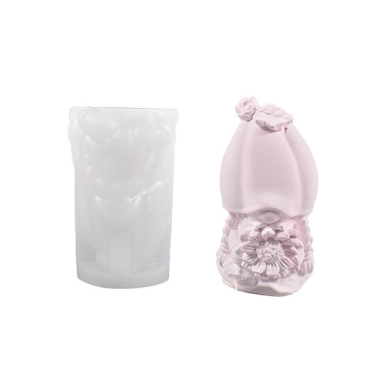 

Милая форма для свечей Санта-Клауса, смола, бородатый карлик, эпоксидная форма для литья для рождественской вечеринки, декор, орнамент, форма для ароматерапии