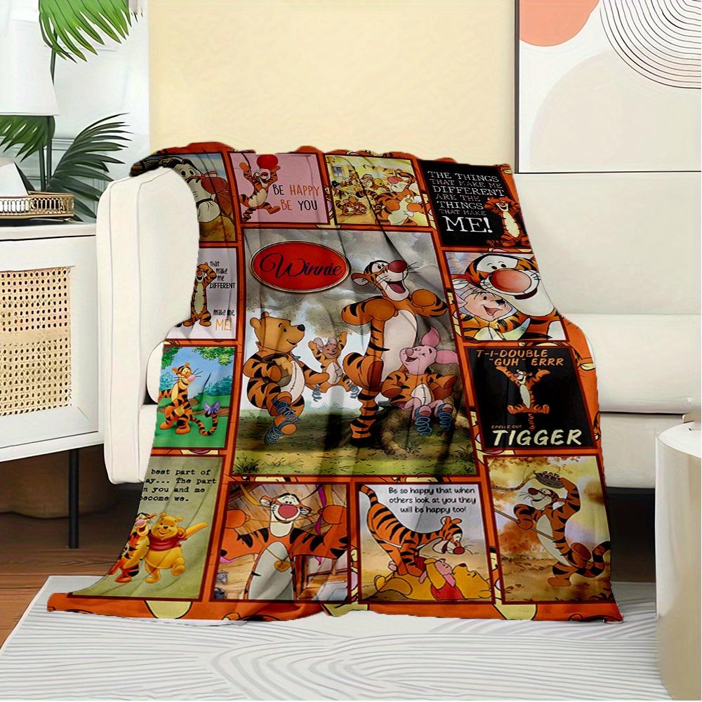 1pc Flannel Tigger Winnie the Pooh Be Happy Bedding