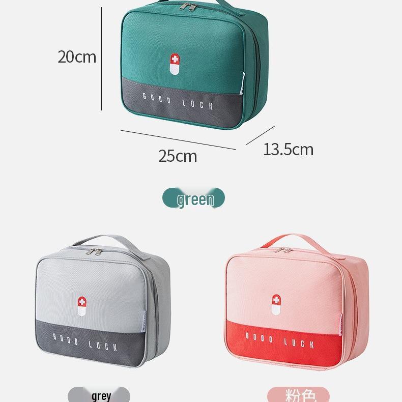 Portable Emergency First Aid and Medicine Storage Bag for Travel and Home