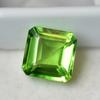 Natural Green Peridot 6.75 Ct CERTIFIED Square Shape Rare Loose Gemstone