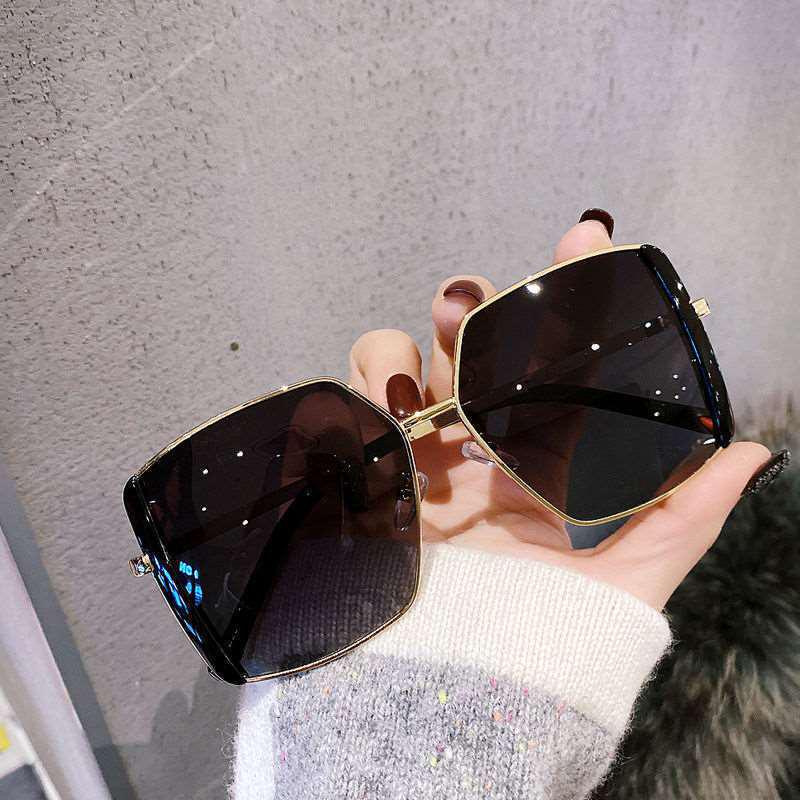 

Солнцезащитные очки 2022 года в корейском стиле, квадратные, оверсайз, HD, для женщин - модный уличный стиль, солнцезащитные