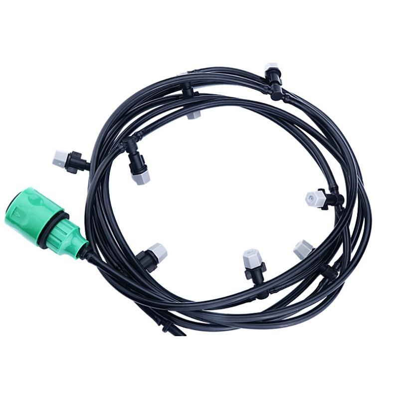 

Новое орошение 10 метров 10 разбрызгивателей DIY насадки распылитель воды запотевание туман охлаждающая система сопла садовая сельскохозяйственная опрыскивающая система 1 Set чёрный