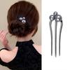 Luxury Pearl Hairpins For Women U-shaped Thick Metal Hair Clip Pins Women Girls Hair Sticks Hair Styling Tools Accessories Gifts