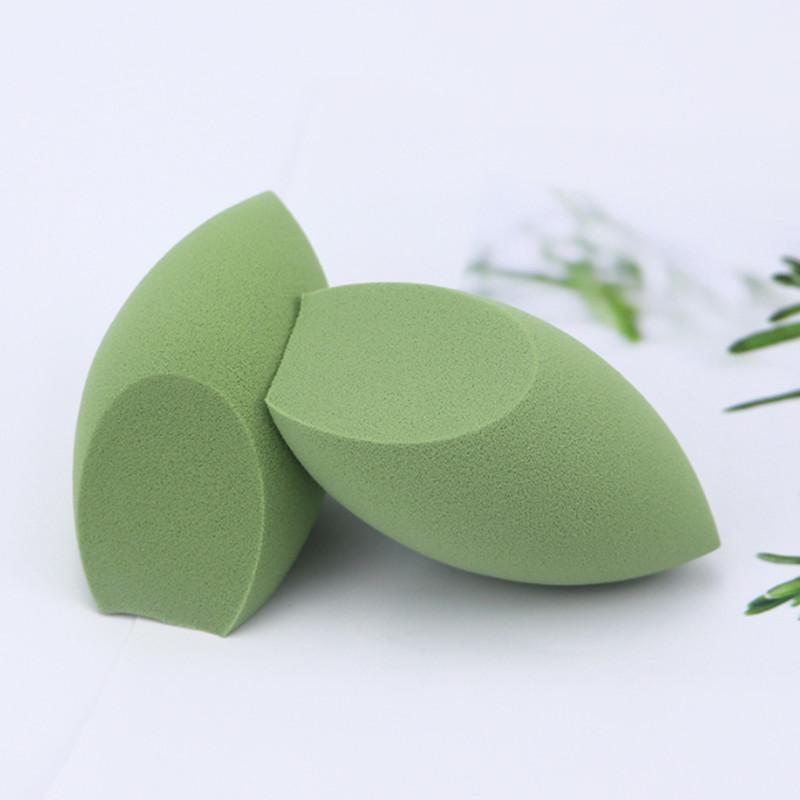 

10 шт., черный аппликатор для макияжа, супер мягкая губка, блендер для пудры, гладкая основа для растушевки контура, пуховка зелёный