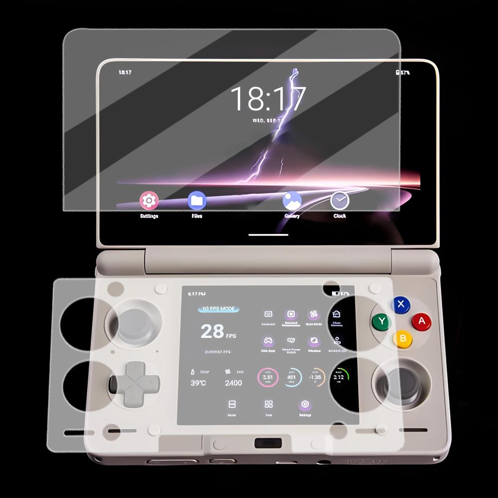 2PcsTempered Glass Screen Protector for AYN THOR Handheld Game Console HD Clear Anti-Scratch Protective Film