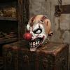 Elastic Comfortable Fit Headgear Halloween Clown Mask, Realistic Latex Horror Scary Mask with Escape Room Decorations Red Nose for Haunted House