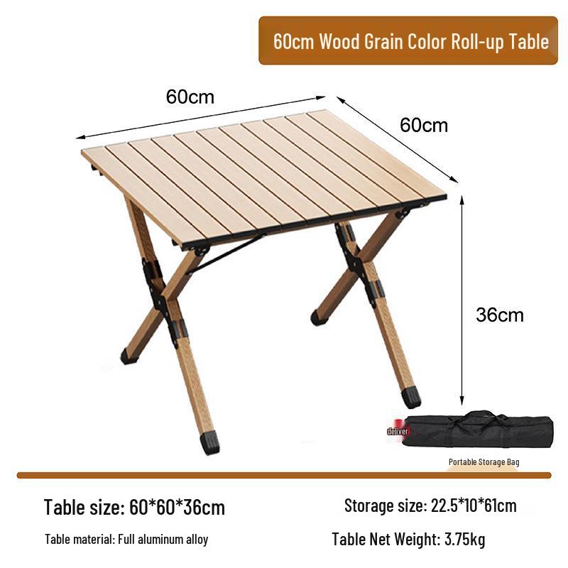Aluminum Alloy Foldable Outdoor Camping Table & Chair Set