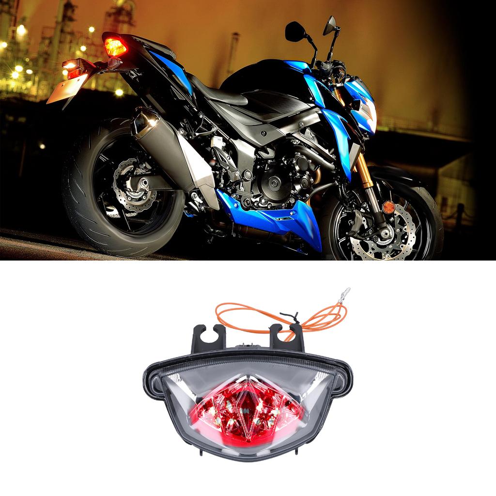 Motorcycle Tail Lamp Assembly Rear Position Turn Signal Indicator Modification Fit for SUZUKI GSXS 1000 20152020(Smoky )