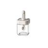 Retractable Glass Spice Jar with Spoon Lid: Sealed Kitchen Seasoning Container for Oil and Salt