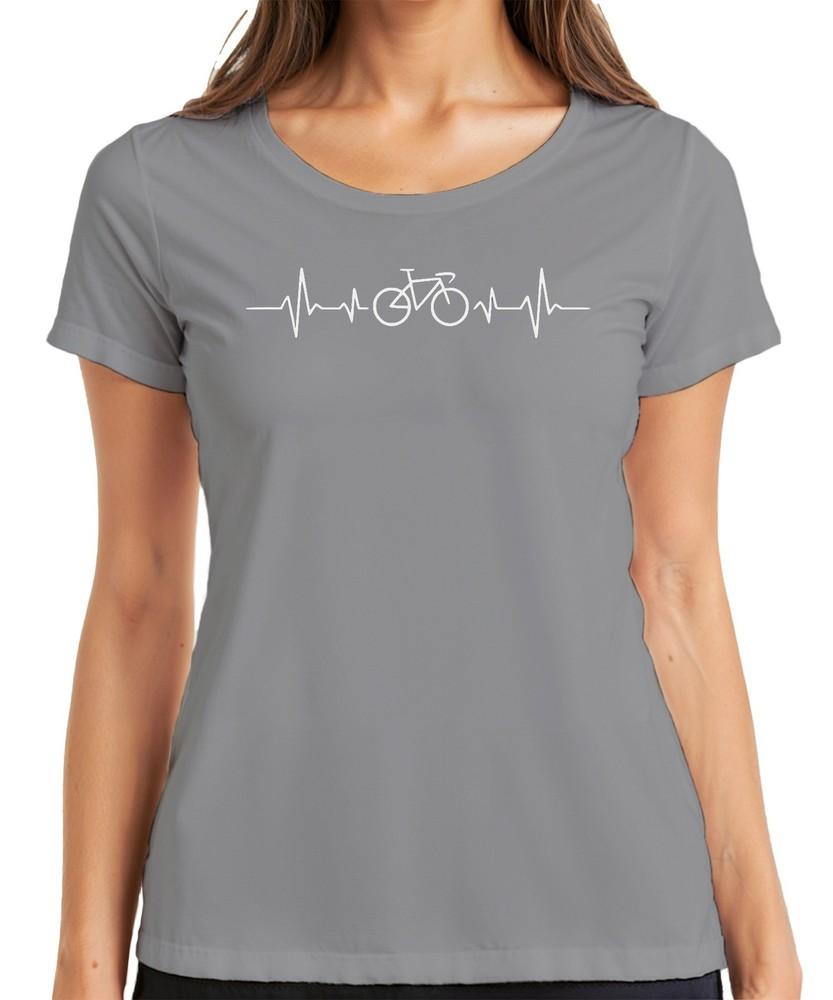 Bicycle Heartbeat Ecg Bicycle Love Pulse Cyclist Road Bike Biker Unisexs Tshirt