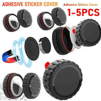 1-5Pcs For Apple Airtag Holder/Case Stick-On Holder Waterproof Adhesive Case Protective Shell for Car Wallet Bike Keys