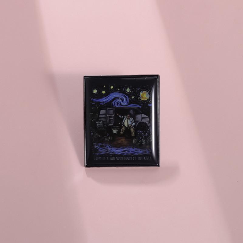 Unique Alloy Brooch Featuring Trendy Cartoon Designs For Car Camping And Decoration