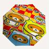 Rilakkuma,Bear Automatic Folding Umbrella Simple 8 Rib Design, Bright Cartoon Pattern, Durable Iron Frame, Suitable For Travel, Outdoor, Bea