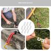 10PCS Adjustable Camping Tent Cord Rope Buckle S Type Tensioners Fastener Kit Outdoor Camping Tent Rope Tensioner Fixed Tool