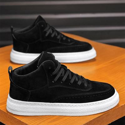 Men's Spring 2025 Trendy Korean High-Top Slip-On Sneakers Casual Versatile Sports Shoes
