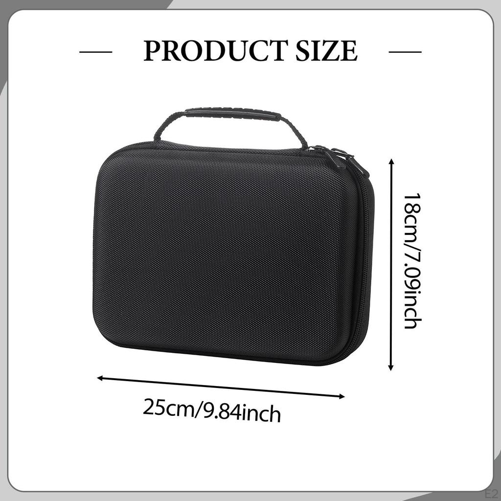 Double Controllers Carrying Case EVA Carry Bag Zipper Waterproof Gaming Controller Hard Shell