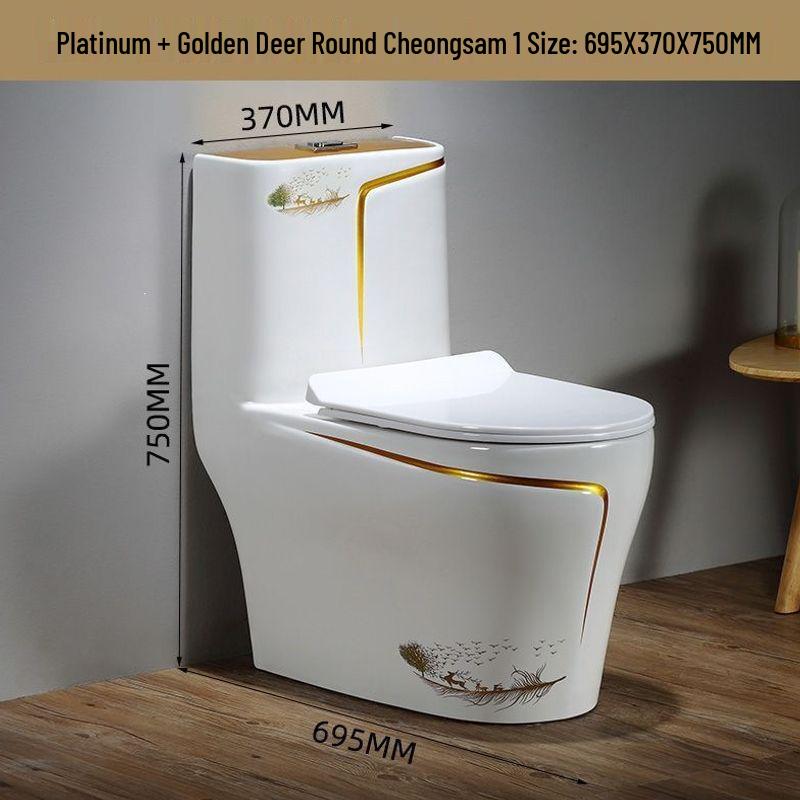 Colorful Anti-odor Water-Saving Ceramic Toilet for Small Bathrooms