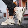 Herren Neue leichte atmungsaktive Leder Freizeitschuhe Laufschuhe Mode Heißer Verkauf Vielseitige rutschfeste Plateauschuhe Trainer
